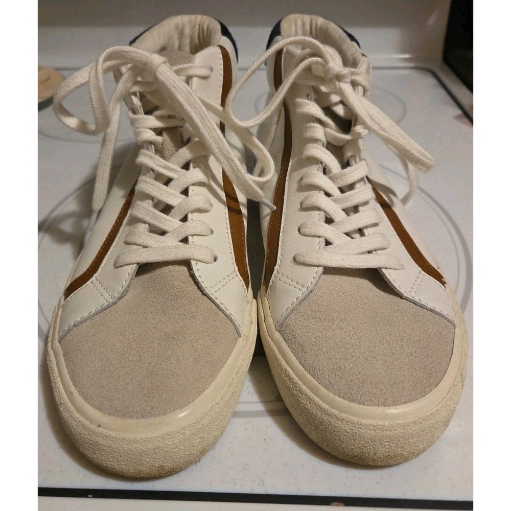 MADEWELL Sidewalk High-Top Sneakers Unisex Colorblock Leather W 8M  M 6.5